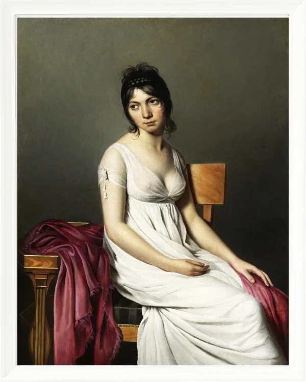 Porträt einer jungen Frau in weiß - 1798