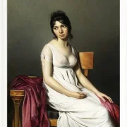 Porträt einer jungen Frau in weiß - 1798