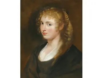 Porträt einer jungen Frau mit geflochtenem Haar – 1614