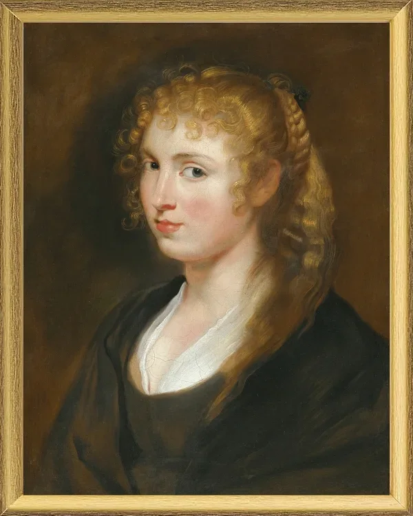 Porträt einer jungen Frau mit geflochtenem Haar – 1614