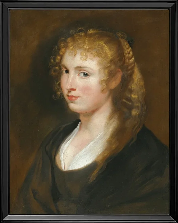 Porträt einer jungen Frau mit geflochtenem Haar – 1614