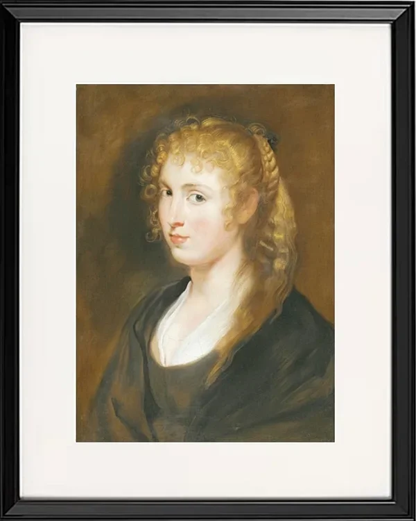 Porträt einer jungen Frau mit geflochtenem Haar – 1614