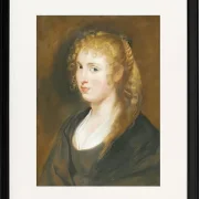 Porträt einer jungen Frau mit geflochtenem Haar – 1614