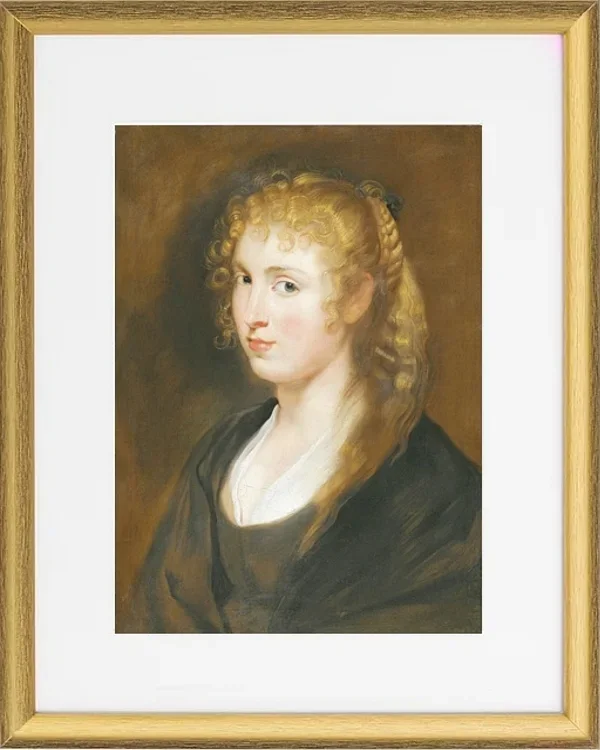 Porträt einer jungen Frau mit geflochtenem Haar – 1614