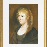 Porträt einer jungen Frau mit geflochtenem Haar – 1614