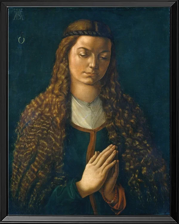 Porträt einer jungen Frau mit offenem Haar – 1497