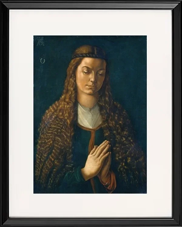 Porträt einer jungen Frau mit offenem Haar – 1497