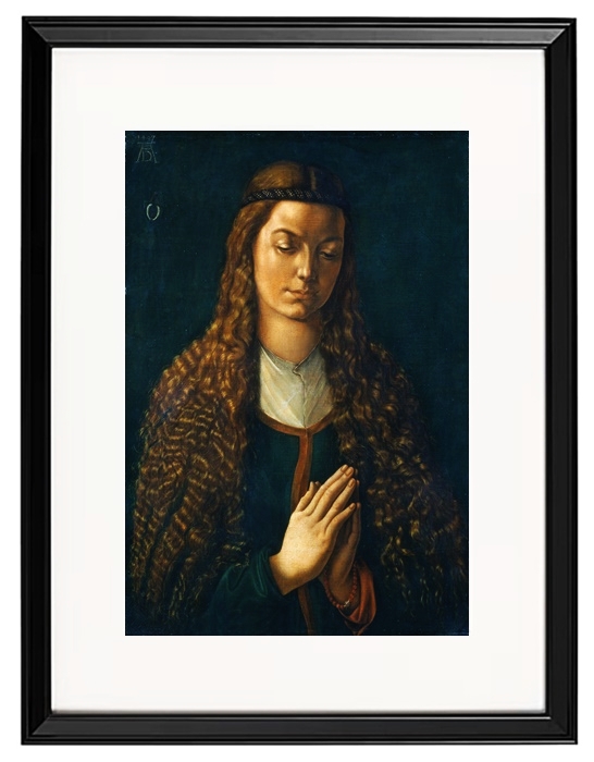 Porträt einer jungen Frau mit offenem Haar – 1497