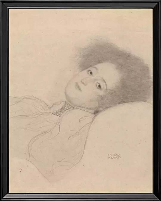Portræt af en liggende ung kvinde - 1897
