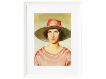 Porträt eines Mädchens in rosa Kleid  – 1889