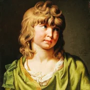 Porträt eines Jungen mit blonden Locken - 1782