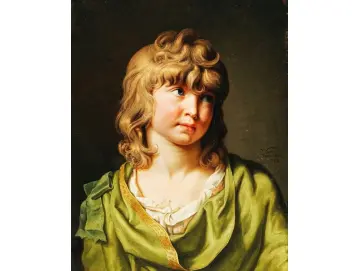 Porträt eines Jungen mit blonden Locken - 1782
