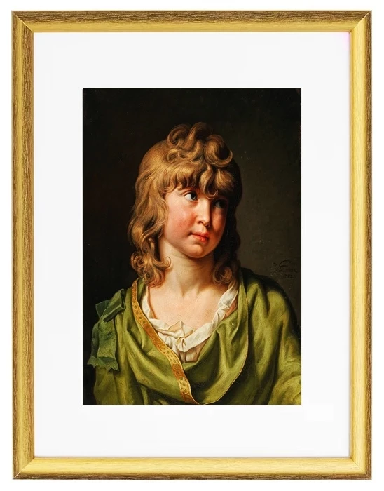 Porträt eines Jungen mit blonden Locken - 1782