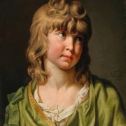 Porträt eines Jungen mit blonden Locken - 1782