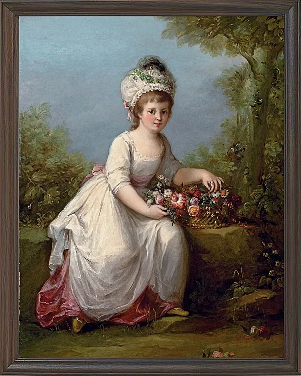 Porträt eines jungen Mädchens - 1780