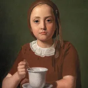 Porträt eines kleinen Mädchens, Elise Købke – 1850