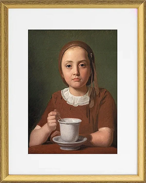 Porträt eines kleinen Mädchens, Elise Købke – 1850