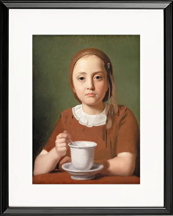 Porträt eines kleinen Mädchens, Elise Købke – 1850