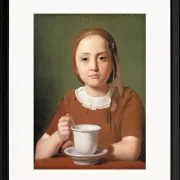 Porträt eines kleinen Mädchens, Elise Købke – 1850
