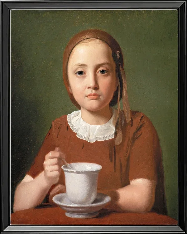 Porträt eines kleinen Mädchens, Elise Købke – 1850