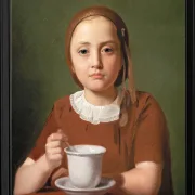Porträt eines kleinen Mädchens, Elise Købke – 1850