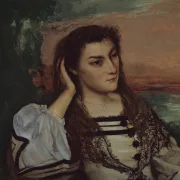 Porträt von Gabrielle Borreau - 1862