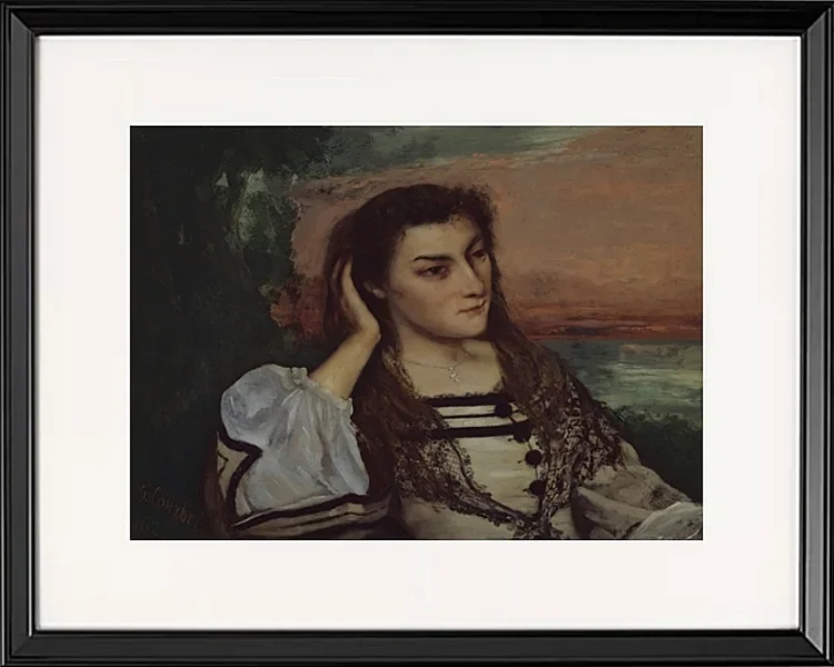 Porträt von Gabrielle Borreau - 1862