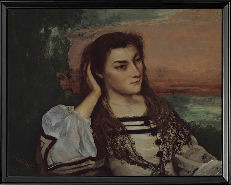 Porträt von Gabrielle Borreau - 1862