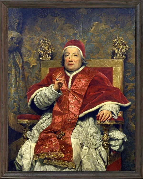 Porträt von Papst Clemens XIII - 1758