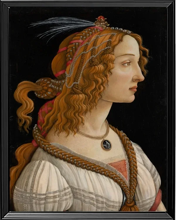 Porträt von Simonetta Vespucci als Nymphe – 1480