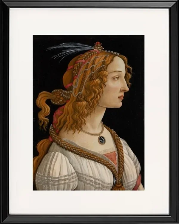 Porträt von Simonetta Vespucci als Nymphe – 1480