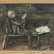 Porträt von Willem Matthijs Maris mit Violine - 1872