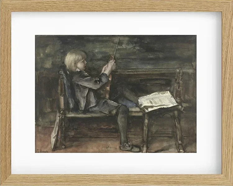 Porträt von Willem Matthijs Maris mit Violine - 1872