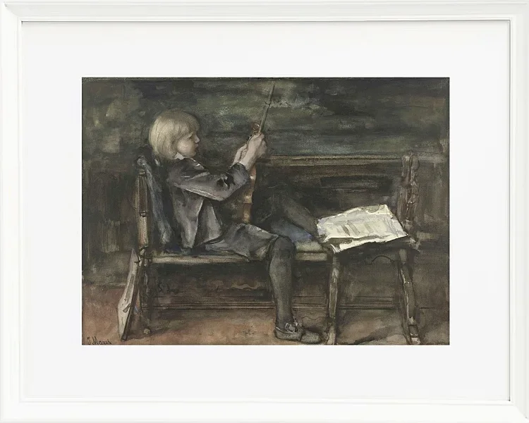Porträt von Willem Matthijs Maris mit Violine - 1872