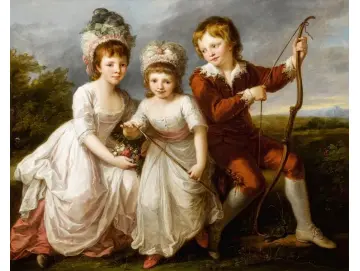 Porträt von drei Kindern - 1768