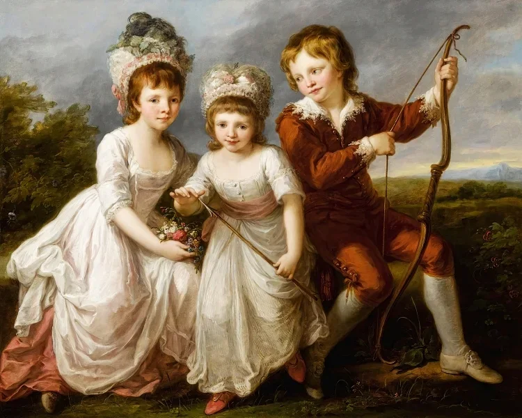 Porträt von drei Kindern - 1768