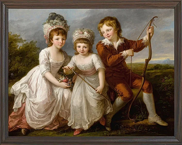 Porträt von drei Kindern - 1768