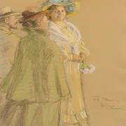 Postmeister Schrøder, Anna Ancher und Henny Brodersen – 1903