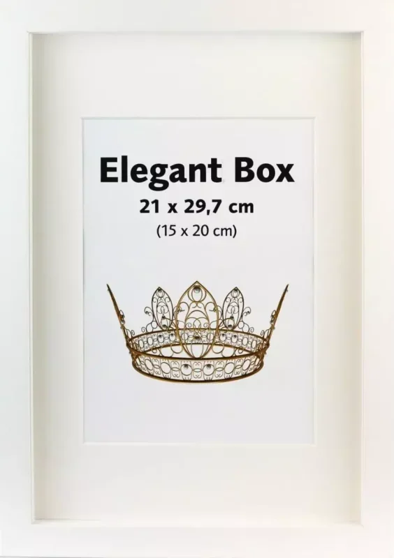 Elegant Box hvid – Billedrammer til engrospriser