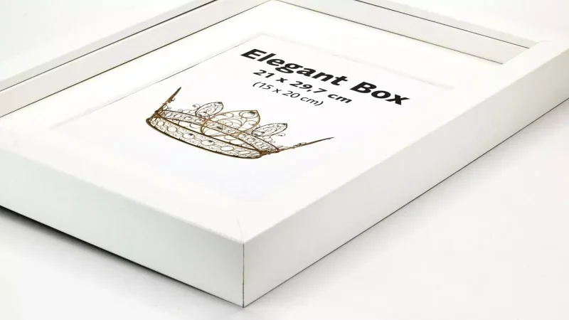 Elegant Box hvid – Billedrammer til engrospriser