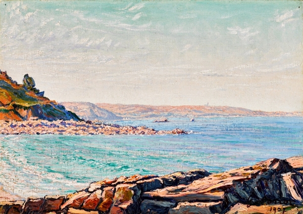 Blick auf das Meer bei Perros-Guirec - 1907