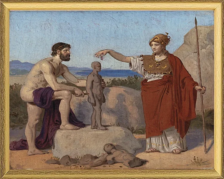 Prometheus formt einen Mann aus Ton – 1845