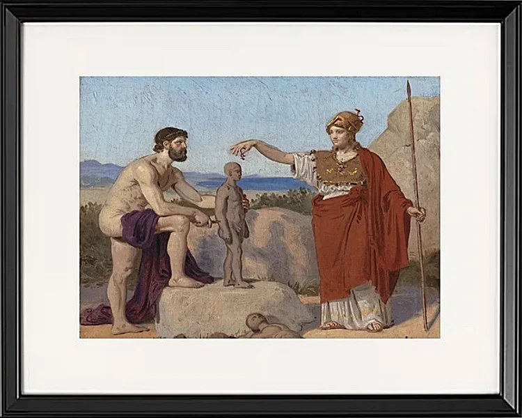 Prometheus formt einen Mann aus Ton – 1845