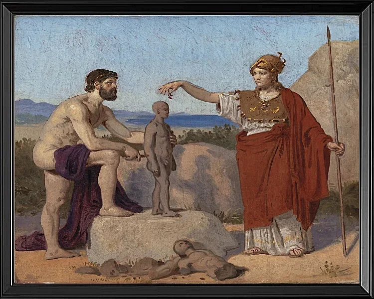 Prometheus formt einen Mann aus Ton – 1845