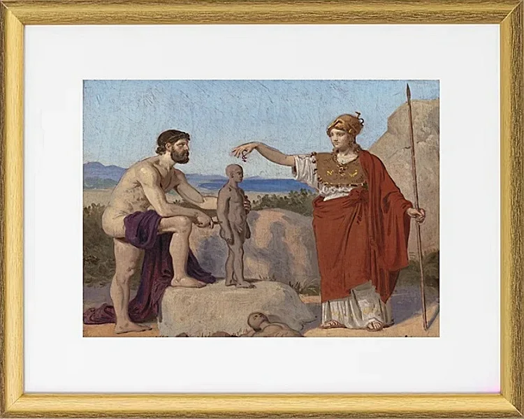 Prometheus formt einen Mann aus Ton – 1845