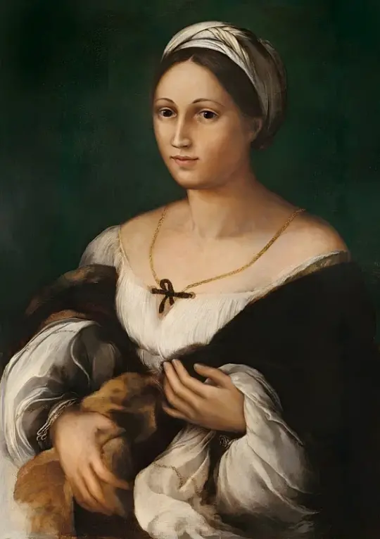 Raffael | Bildnis einer jungen Frau - 1519 | Gerahmter Kunstdruck | Renaissance | formida