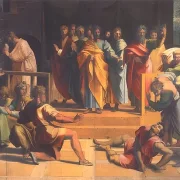 Raffael | Ananias' død - 1514 | Indrammet kunsttryk | Renæssance | formida