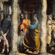 Raffael | Helbredelsen af den lamme mand - 1515 | Indrammet kunsttryk | Renæssance | formida