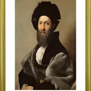 Raffael | Baldassare Castiglione – 1514 | Gallery Edition | Gerahmter Kunstdruck | Renaissance