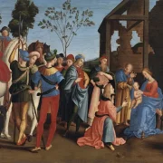 Raffael | Kongernes tilbedelse - 1519 | Indrammet kunsttryk | Renæssance | formida